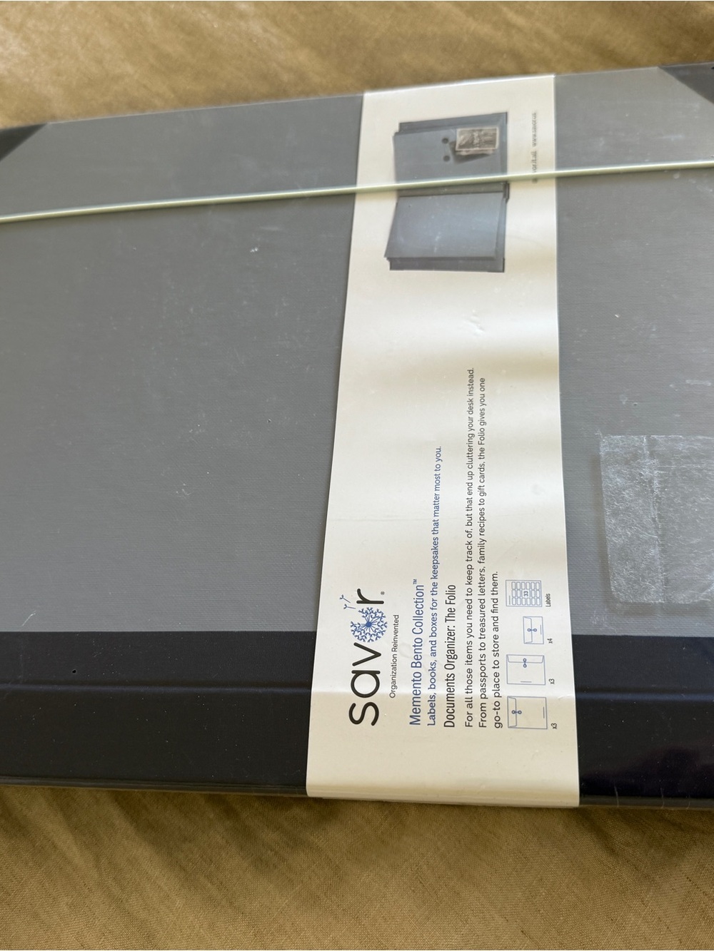 NWT Savor Document Organizer Folio in Slate Gray - Picture 9 of 16